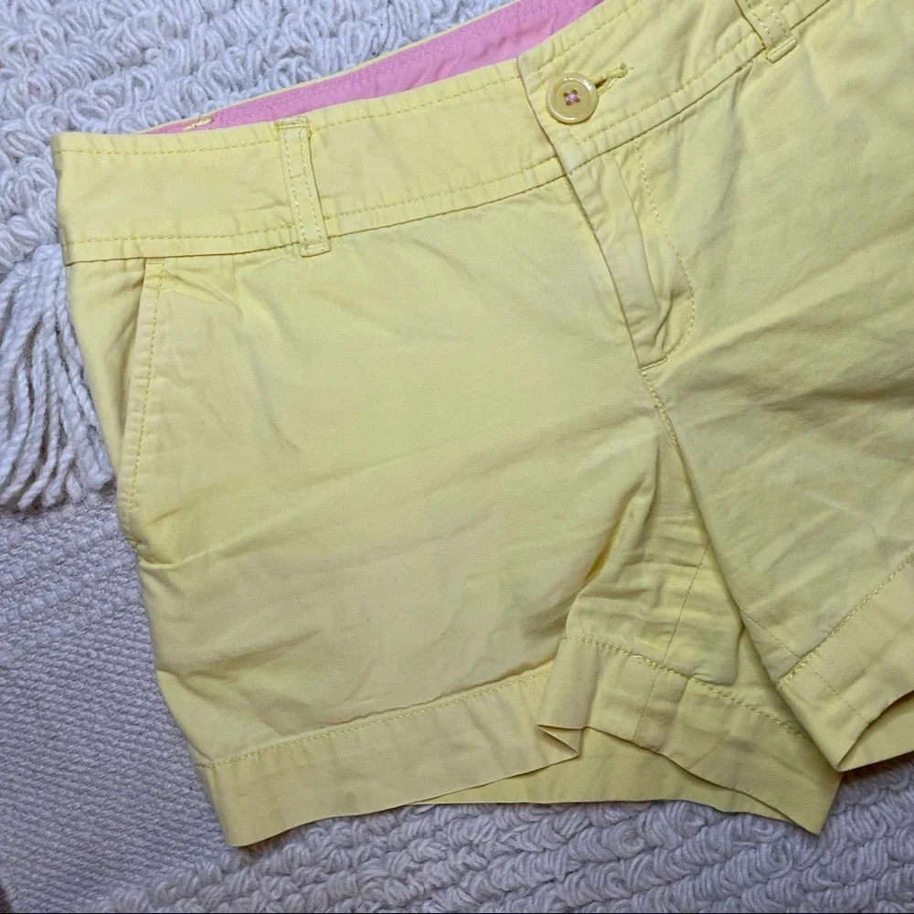 LILLY PULITZER starfruit yellow Callahan shorts 8 - Picture 3 of 14
